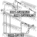 0221-GRY61RH, Наконечник рулевой правый