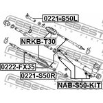 0221-S50R, 0221S50R_наконечник рулевой левый!\ Infiniti FX35 S50