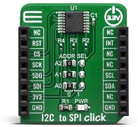 Фото 1/5 12C to SPI click SC18IS602B Development Kit for Interface Between SPI Bus and I2C Bus MIKROE-3743