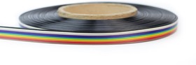 Шлейф цветной RCA 10 х 0,22мм awg24 ( шаг: 1,27 мм) 30 м