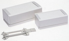 ABS enclosure, (L x W x H) 194 x 115 x 46 mm, gray white (RAL 9002), IP40, B1070365