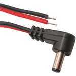 DC connection cable, 2 m, red/black, DC plug, 2.5 x 5.5 mm