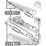 0222-U30, 0222-U30_тяга рулевая!\ Nissan Bassara JU30/Presage U30 98-03