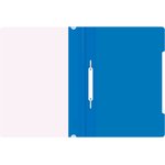 Папка-скоросшиватель Бюрократ Люкс -PSL20BLUE A4 прозрач.верх.лист пластик синий ...