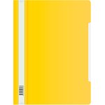 Папка-скоросшиватель Бюрократ Люкс -PSL20YEL A4 прозрач.верх.лист пластик желтый ...
