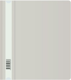 Фото 1/4 Папка-скоросшиватель Бюрократ Люкс -PSL20A5GREY A5 прозрач.верх.лист пластик серый 0.14/0.18