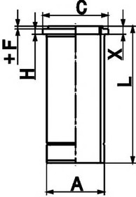 Фото 1/3 89846110, Гильза цилиндра FKM/FPM WET CYLINDER LINER MB 130