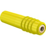 1 mm jack, solder connection, 0.25 mm², yellow, 22.2603-24