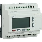 Реле логическое PLR-S. CPU1004(R) 220В AC с экраном ONI PLR-S-CPU-1004R-AC-BE