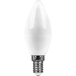 Лампа светодиодная SBC3715 Свеча E14 15W 6400K, 55207
