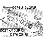 0276-Z51R, Поршень суппорта тормозного заднего