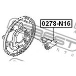0278-N16, Rear brake cylinder FEBEST 0278-N16