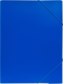 Фото 1/4 Папка на резинке Бюрократ -PRA3BLUЕ A3 пластик 0.7мм синий вмест.:400лист.