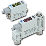 PFM750-01L-F, PFM7 Series Integrated Display Flow Switch for Dry Air, Gas, 1 l/min Min, 50 L/min Max