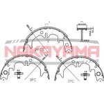 HS7243NY, Колодкитормозныеб арабанныекомплект