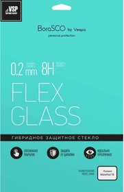 Фото 1/2 Защитное стекло BORASCO Hybrid Glass для Huawei MatePad T8, 8", 194.8 х 116.2 мм, 1 шт [39224]