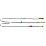 Cordial CFY 3 WPP-SNOW кабель Y-адаптер джек стерео 3,5 мм/2xмоно-джек 6,3 мм male, 3м, белый