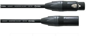 Cordial CSM 10 FM-GOLD 250 микрофонный кабель XLR female/XLR male, разъемы Neutrik, 10,0 м, черный