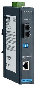 Фото 1/3 EKI-2741SX-BE, Media Converters Giga Ethernet to 1000Base-SX Fiber Converter