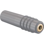 1 mm jack, solder connection, 0.25 mm², gray, 22.2603-28