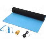 STW424010, Коврик настольный, ESD, L: 1,2м, W: 0,6м, Thk: 2мм, синий (светлый)