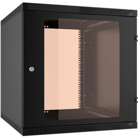 Фото 1/3 Шкаф коммутационный NT WALLBOX LIGHT 12-66 B (176975) настенный 12U 600x650мм пер.дв.стекл несъемн.бок.пан. направл.под закл.гайки 45кг черн