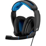 Гарнитура EPOS / Sennheiser Gaming Headset GSP 300, Stereo, 2x3.5 mm / 1x3.5mm(PCV 05 Combo Audio Adaptor), Closed-back, Black-Blue [1000238