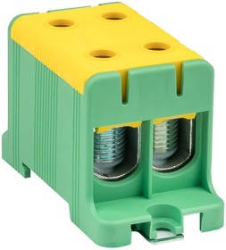 Силовая вводная двойная клемма КСВ, 16-95 желто-зеленая PROxima plc-kvs2-16-95-y-green