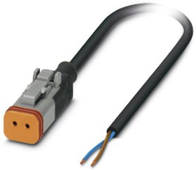 1410732, Sensor Cables / Actuator Cables SAC-2P- 1,5-PUR/ DTFS-1L-S