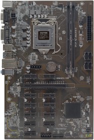 Фото 1/4 Материнская плата Afox AFB250-BTC12EX RTL Motherboard Intel B250 LGA1151, BTC Version, Dual Channel DDR4,10/100M onboard, ATX (783767)