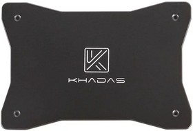 Фото 1/3 Аксессуары Khadas Heavy Metal Plate For DIY Case, with Khadas LOGO, Black, CNC Carving, KCS-MP-001