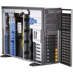 Платформа системного блока SuperMicro SYS-740GP-TNRT Tower/4U, 2xLGA4189, iC621A, 16xDDR4, 8x3.5 SATA/NVME, 2xM.2 PCIE 22110, 6x PCIEx16, 2x