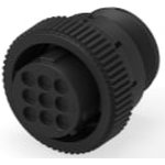 Plug housing, 9 pole, crimp connection, screw locking, straight, 182645-1
