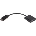 Кабель-конвертер DisplayPort -  HDMI Cablexpert A-DPM-HDMIF-002, 20M/19F, 0.15м ...