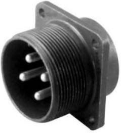 MS3102E14S-5PX, Conn Cylindrical Circular PIN 5 POS Solder Cup ST Box Mount 5 Terminal 1 Port