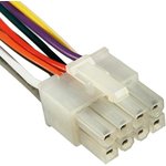 MF-2x4F wire 0,3m AWG20, Межплатный кабель питания (вилка) типа Mini-Fit 2x4 ...