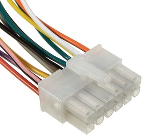 MF-2x6F wire 0,3m AWG20, Межплатный кабель питания (вилка) типа Mini-Fit 2x6, AWG20, 0,3 м