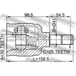 0411-CK, ШРУС MITSUBISHI LANCER,LANCER CEDIA CS,CT# 2000.03-2009.08 [JPN] ...