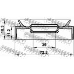 95PAY-40721118X, Сальник привода Suzuki Grand Vitara 05- FEBEST 39x72.3x11.2x18.3