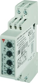 DPB51CM44, Phase, Voltage Monitoring Relay, 3, 3+N Phase, SPDT, 177 → 550V ac, DIN Rail