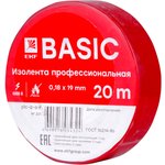 Изолента класс А 0,18х19мм 20м. красная Basic plc-iz-a-r