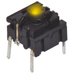 5GTH93542, IP67 Cap Tactile Switch, SPST 50 mA @ 24 V dc