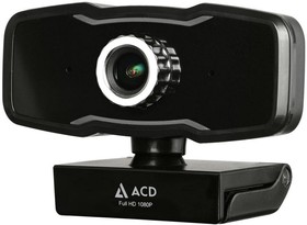 Фото 1/10 Веб-камера ACD-Vision UC500 CMOS 2МПикс, 1920x1080p, 30к/с, микрофон встр., кабель USB 2.0 1.5м, универс. крепление, черный корп. RTL {60} (