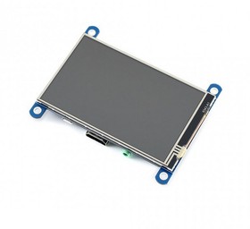 Фото 1/6 Модуль дисплея ACD18-RA613 Waveshare 4" резистивный сенсорный дисплей без корпуса, 800*480 IPS матрица, вход HDMI питание по USB, для R