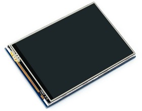 Фото 1/6 Модуль дисплея ACD 17-RA332 Waveshare 3.5" резистивный сенсорный дисплей без корпуса, 480*320 IPS матрица, вход SPI, питание по USB, дл