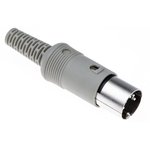 930131517 MAS 50 S grey, MAS 5 Pole Miniature Din Plug, DIN 41524, 4A ...