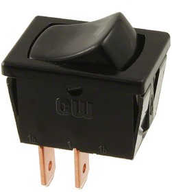 GRSV-4011B-0027, Rocker Switch SPST-NO 13A (AC), 5A (DC) 125 V Panel Mount, Snap-In