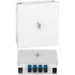 Оптический кросс настенный, укомплектованный на 4 порта SC/UPC, SM 9/125 OS2 ...