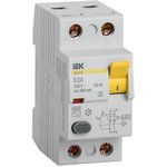 MDV12-2-063-300, Выключатель дифференциального тока (УЗО) ВД1-63S 2Р 63А 300мА ...