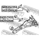 0425-DA1LH, 0425-DA1LH_рычаг задней подвески! верхний левый\ Mitsubishi Carisma 97